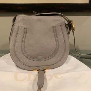 CHLOE Marcie Saddle Shoulder/Crossbody Calfskin
